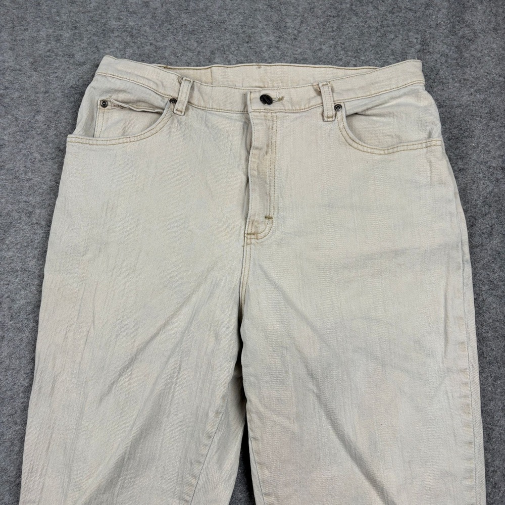 Vintage 90s Riders Jeans Womens 16P Beige High Rise Denim Mom Pants